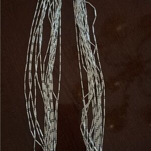 Chic Multi-Strand Silver Necklace